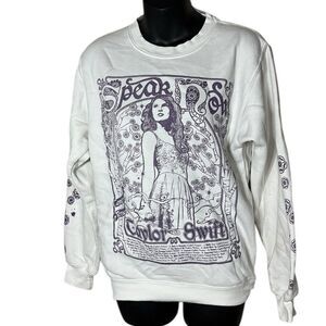 Taylor swift speak now Taylor’s version pullover graphic sweatshirt xs tracklist